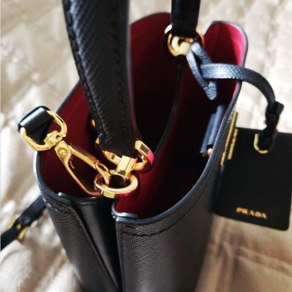 PRADA Small Saffiano Prada Panier Bag - Picture 7 of 9